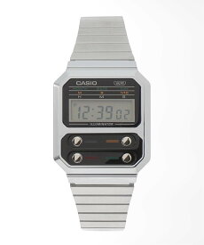 HIROB 【CASIO/カシオ】A100WE-1AJF【 ウォッチ 】 ヒロブ アクセサリー・腕時計 腕時計 シルバー【送料無料】