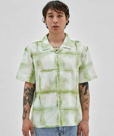【SALE／30%OFF】GUESS GUESS 半袖 シャツ (M)GUESS Originals Painter Shirt ゲス トップス シャツ・ブラウス グリーン ブルー【送料無料】