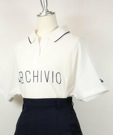 【SALE／50%OFF】ARCHIVIO 【レディース】UV速乾スキッパーポロシャツ (NEW ERAコラボ) アルチビオ トップス ポロシャツ ホワイト【送料無料】
