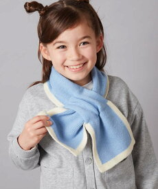 【SALE／58%OFF】a.v.v [KIDS]リボンデザインもこもこマフラー アー・ヴェ・ヴェ ファッション雑貨 マフラー・ストール・ネックウォーマー ホワイト ブルー
