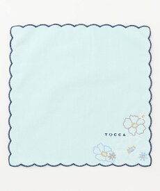 TOCCA CLASSY SCALLOPED TOWELCHIEF タオルハンカチ トッカ ファッション雑貨 ハンカチ・ハンドタオル ホワイト ネイビー