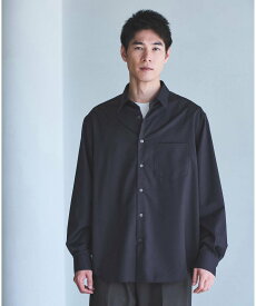 【SALE／25%OFF】UNITED ARROWS green label relaxing ウォッシャブル ジャストルーズ レギュラーカラーシャツ ユナイテッドアローズ グリーンレーベルリラクシング トップス シャツ・ブラウス ネイビー グレー【送料無料】