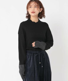 【SALE／50%OFF】studio CLIP 【新色追加】12ゲージシルクMIXハイネックプルオーバー[プラスサイズあり] スタディオクリップ トップス ニット ホワイト ブラウン イエロー ワインレッド ブラック