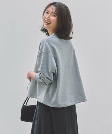 UNFILO L ハイストレッチ ドロストスウェット アンフィーロ トップス スウェット・トレーナー ホワイト グリーン ネイビー ピンク グレー【送料無料】