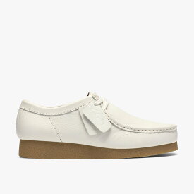 Clarks WallabeeEVO クラークス シューズ・靴 モカシン・デッキシューズ ホワイト【送料無料】
