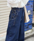 別注 サイドレースアップリボンデニム 24AW