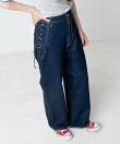 別注 サイドレースアップリボンデニム 24AW