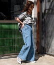 別注 サイドレースアップリボンデニム 24AW