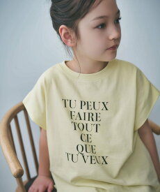 【SALE／30%OFF】BAYFLOW 【近藤千尋さんコラボ】フレンチスリーブT(AJUGA.x BAYFLOW)(KIDS) ベイフロー トップス カットソー・Tシャツ イエロー ホワイト グレー