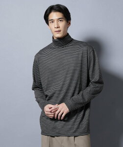 �ySALE�^30%OFF�zNANO universe MIYATA×NANO JAPAN MADE 100%WOOL �^�[�g���l�b�N �i�m���j�o�[�X �g�b�v�X �J�b�g�\�[�ET�V���c �O���[ �u���E���y���������z