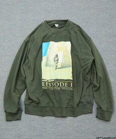 【SALE／40%OFF】FREAK'S STORE STARWARS/スターウォーズ(Graphic) ヴィンテージライク クルーネックスウェット/フロスト加工 25AW フリークスストア トップス スウェット・トレーナー ブラック グレー【送料無料】