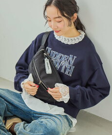 niko and ... オリジナルテープロゴボディバッグ ニコアンド バッグ ショルダーバッグ グレー ブラック【送料無料】