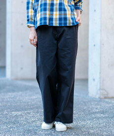 【SALE／40%OFF】D.M.G. 20/10ツイルピーチ ストレートイージーパンツ ドミンゴ パンツ チノパンツ ブラック ベージュ【送料無料】