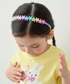 ANY KIDS キラキラレインボーカチューシャ エニィ ヘアアクセサリー カチューシャ・ヘアバンド