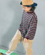 【SALE／10%OFF】BREEZE WEB限定 ゆったりシルエット無地・ボーダー長袖Tシャツ ロンT 26AW エフオーオン…