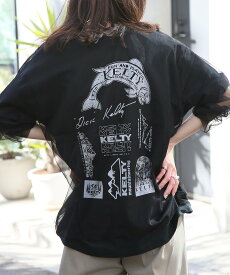 【SALE／5%OFF】KELTY KELTY/別注 Back Print vintage archive LOGO crewneck S/S Tee TYPE-2 ヴィンテージアーカイブロゴクルーネックTシャツ セットアップセブン トップス カットソー・Tシャツ ブラック カーキ オレンジ ホワイト【送料無料】