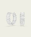 SWAROVSKI 【公式】【スワロフスキー】Matrix フープピアス, バゲット・カット スワロフスキー アクセサリー・腕時計 …