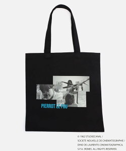 �ySALE�^50%OFF�zB.C STOCK TRICOMER/�g���R���� �ʒ� GODARD PIERROT LE FOU TOTE �x�[�Z�[�X�g�b�N �o�b�O �g�[�g�o�b�O �x�[�W�� �u���[ �u���b�N ���b�h