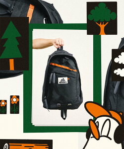 BEAMS T GREGORY * KOICHI YAIRI / DAY PACK �r�[���XT �o�b�O �����b�N�E�o�b�N�p�b�N �u���b�N�y���������z