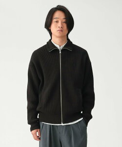 BEAMS �y�ʒ��zFRED PERRY / Drivers Knit 26FW �r�[���X ���� �g�b�v�X �j�b�g �u���E�� �u���b�N�y���������z