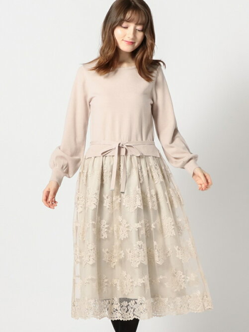 Misch Masch レースドッキングニットワンピース Rakuten Fashion 楽天ファッション 旧楽天ブランドアベニュー Bq9903