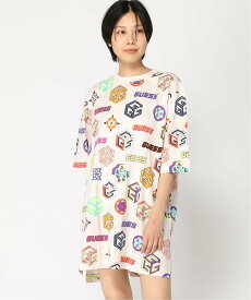 GUESS (W)Carina Long T-Shirt ゲス トップス カットソー・Tシャツ ピンク ブラック ホワイト【送料無料】