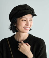 STYLE DELI フェイクスエードキャスケット スタイルデリ 帽子 キャスケット ブラック