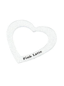 【SALE／60%OFF】PINK-latte ラメクリアハートバングル ピンク ラテ アクセサリー・腕時計 ブレスレット・バングル シルバー レッド ピンク