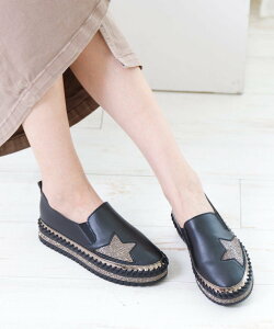 attagirl 厚底ラインストーンスリッポン アタガール シューズ・靴 サンダル【送料無料】