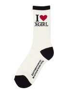 【SALE／30%OFF】X-girl I LOVE X-GIRL RIBBED SOCKS エックスガール アクセサリー・腕時計 その他のアク…