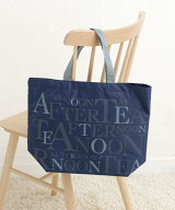 Afternoon Tea LIVING スリットポケット付きロゴバッグM アフタヌーンティー・リビング バッグ エコバッ…
