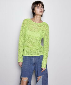 MAISON SPECIAL With Bra 2way Lace Tops メゾンスペシャル トップス カットソー・Tシャツ ブラック ホワイト グリーン【送料無料】