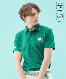 23区GOLF 【MEN】【吸水速乾・UVケア】ストレッチメッシュ ポロ ニジュウサンクゴルフ トップス ポロシャツ グリーン ブルー【送料無料】