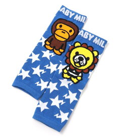 A BATHING APE (K)BABY MILO FRIENDS BABY LEG WARMERS KB ア ベイシング エイプ 靴下・レッグウェア レッグウォーマー ピンク ブルー イエロー