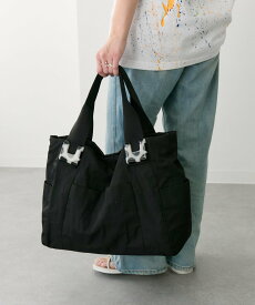 ear PAPILLONNER 樹脂パーツトートバッグLサイズ イア パピヨネ バッグ トートバッグ ブラック グレー【送料無料】