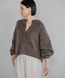 A part by 【WEB限定】5G2WAYクルーカーディガン アパートバイ トップス ニット グレー ブルー ベージュ イエロー ピンク ブラック ホワイト ブラウン【送料無料】