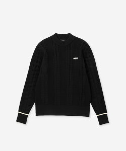 Saturdays Golf LS KNIT SWEATER �T�^�f�[�Y�@�j���[���[�N�V�e�B �g�b�v�X �j�b�g �u���b�N �O���[�� �x�[�W���y���������z