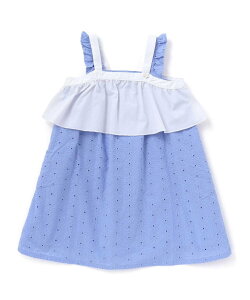 BeBe Petits Pois Vert �y�X�܌���z���[�X�����s�[�X+�r�X�`�F�Z�b�g(95~160cm) �x�x �I�����C�� �X�g�A �����s�[�X�E�h���X �����s�[�X �z���C�g �u���[�y���������z