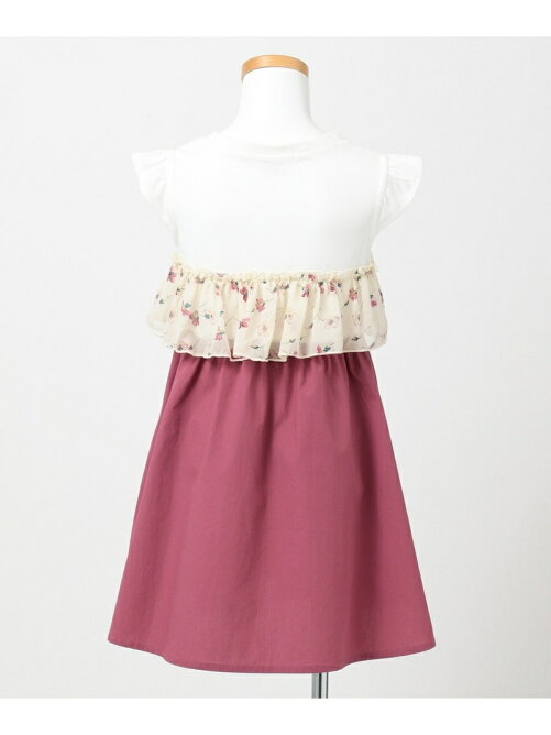 Any Fam 姉妹でお揃い 90 130 花柄ドッキングワンピース Rakuten Fashion 楽天ファッション 旧楽天ブランドアベニュー Aw4906