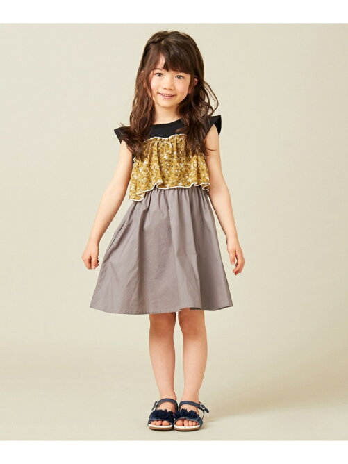 Any Fam 姉妹でお揃い 90 130 花柄ドッキングワンピース Rakuten Fashion 楽天ファッション 旧楽天ブランドアベニュー Aw4906
