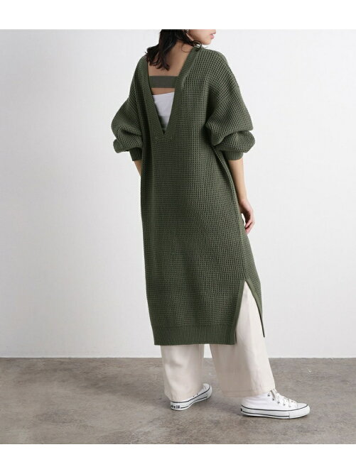 Vis Web限定 後ろ深vニットワンピース Rakuten Fashion 楽天ファッション 旧楽天ブランドアベニュー Bh0906