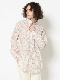 【SALE／20%OFF】B'2nd Engineered Garments(エンジニアド ガーメンツ) 19century BD sht cotton surf print ビーセカンド シャツ/ブラウス 長袖シャツ オレンジ【送料無料】