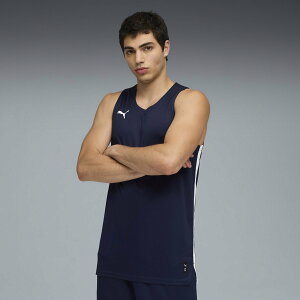 PUMA メンズ バスケットボール TEAMJAWS スターター ジャージ ノースリーブシャツ プーマ スポーツ・アウトドア用品 その他のスポーツ・アウトドア用品 ネイビー【送料無料】