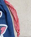 FLAPPER:トムとジェリー デニムアップリケ巾着ポーチ