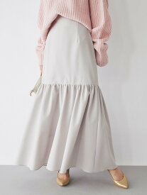 【SALE／70%OFF】La boutique BonBon 【歩く姿が人目を引く】ハイウエストマーメイドマキシスカート ラブティックボンボン スカート ロング・マキシスカート グレー パープル ブラック【送料無料】