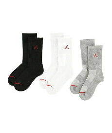Jordan ソックス(21-23cm) JORDAN(ジョーダン) JHN JORDAN JUMPMAN CREW ルーキーキッズ 靴下・レッグウェア 靴下 グレー レッド