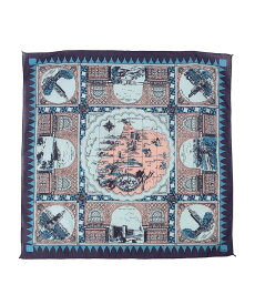 SHIPS any BINDU: マップ バンダナ 25SS シップス ファッション雑貨 スカーフ・バンダナ ワインレッド イエロー ピンク ベージュ ブルー