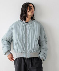 【SALE／51%OFF】HEREIAM 【HEREIAM MEN】撥水&軽量&ユニセックス/エアサーマルMA-1 ベイフロー ジャケット・アウター ブルゾン・ジャンパー ブラック【送料無料】
