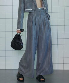 MAISON SPECIAL Multi Fabric High Waist Pants メゾンスペシャル パンツ スラックス・ドレスパンツ グレー ブラック ホワイト【送料無料】