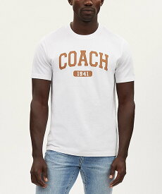 【SALE／62%OFF】COACH OUTLET ヴァーシティ Tシャツ コーチ　アウトレット トップス カットソー・Tシャツ ホワイト【送料無料】